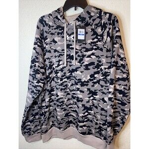 NEW Under Armour RIVAL Camo Hoodie Mens Sweater 1382690 Brown Desert 2XL XXL